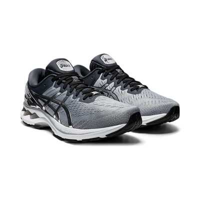 ASICS Gel-Kayano 1011A887-020 27 Platinum 安定性ランニングシューズ 軽量 快適 グレーシルバーデザイン