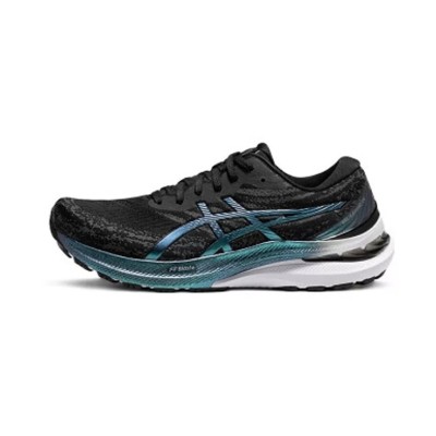 ASICS Gel-Kayano 1011B472-001 29 プラチナ ランニングシューズ 安定性 快適 ブラック ブルーデザイン