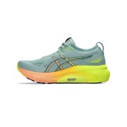 ASICS Gel-Kayano 31 1012B745-750 レディースランニングシューズ - 安定性と軽量クッション性のミントグリーンとネオンイエローデザイン