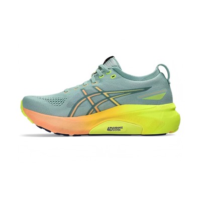 ASICS Gel-Kayano 31 1012B745-750 Women's Running Shoes - Stability, Lightweight, and Cushioning Design in Mint Green and Neon Yellow