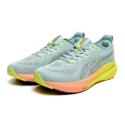 ASICS Gel-Kayano 31 1012B745-750 Women's Running Shoes - Stability, Lightweight, and Cushioning Design in Mint Green and Neon Yellow