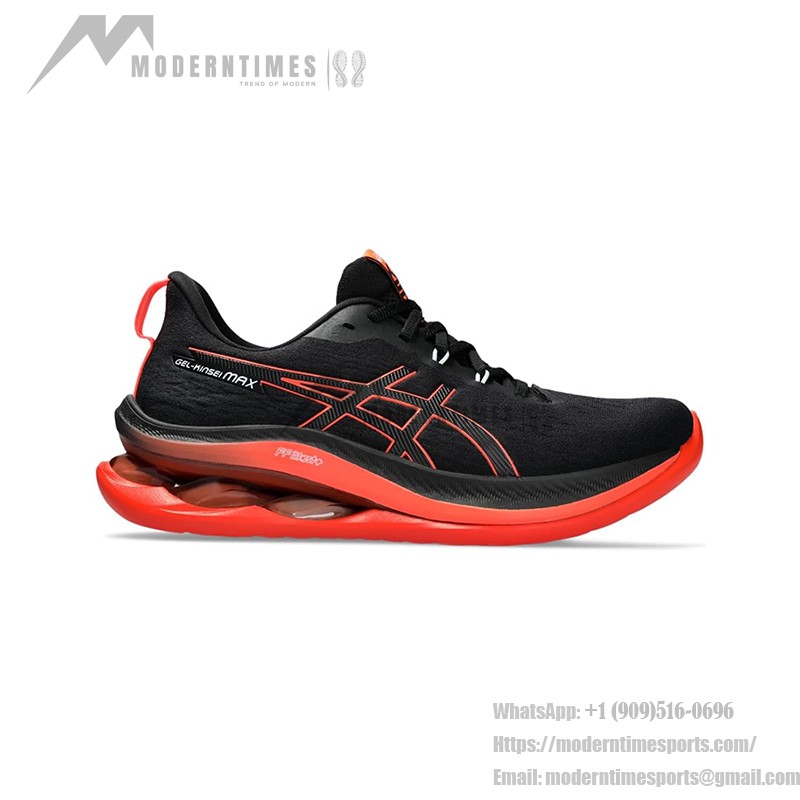 ASICS Gel-Kinsei Max 1011B696-002 Men's Running Shoes in Black and Red