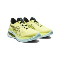 ASICS Gel-Kinsei Max 196074947-102 Men's Running Shoes - High Performance Lightweight Cushioning Design in Neon Yellow and Mint Green