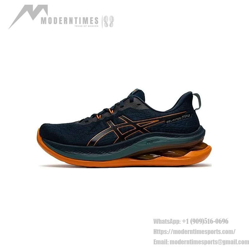 ASICS Gel-Kinsei Max 1011B696-400 Men's Running Shoes in French Blue and Bright Orange