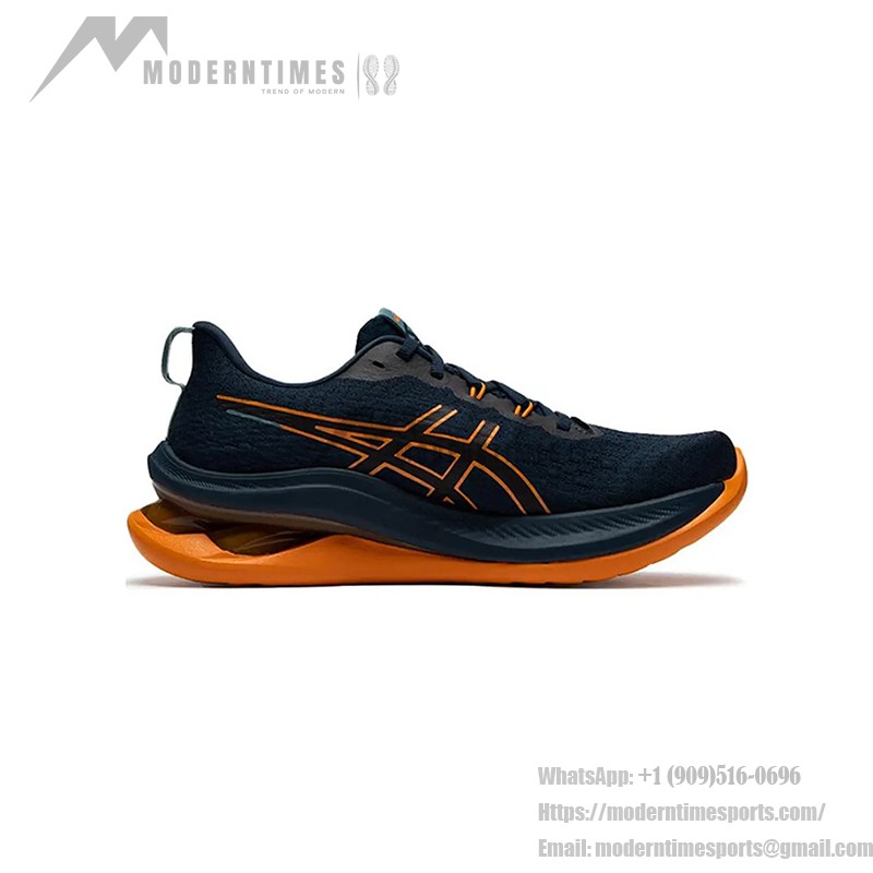 ASICS Gel-Kinsei Max 1011B696-400 Men's Running Shoes in French Blue and Bright Orange