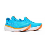 ASICS Gel-Nimbus 25 1011B547-400 Men's Running Shoes in Island Blue and Orange