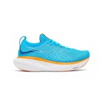 ASICS Gel-Nimbus 25 1011B547-400 Men's Running Shoes in Island Blue and Orange