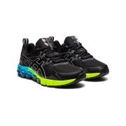 ASICS Gel-Quantum 180 Black Aizuri Blue 1204A002-008 Stilvolle Schwarz Gelb Blau Verlauf Laufschuhe Überlegene Dämpfung und Komfort