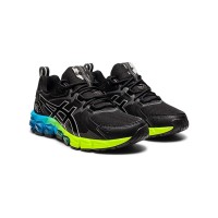 ASICS Gel-Quantum 180 Black Aizuri Blue 1204A002-008 Stilvolle Schwarz Gelb Blau Verlauf Laufschuhe Überlegene Dämpfung und Komfort