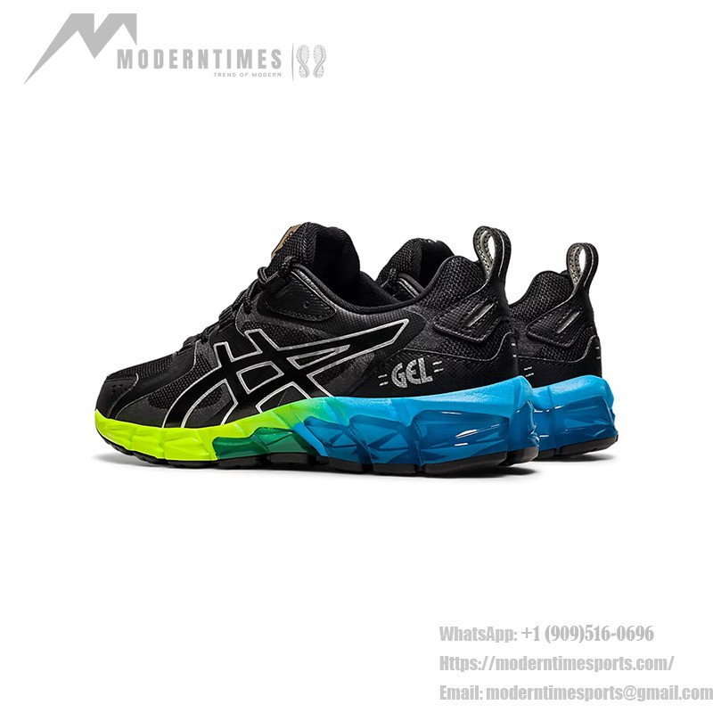 ASICS Gel-Quantum 180 Black Aizuri Blue スタイリッシュなランニングシューズ