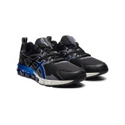 ASICS Gel-Quantum 180 1201A259-001 メンズスニーカー 衝撃吸収 快適 ブラック グレー ブルーグラデーションデザイン