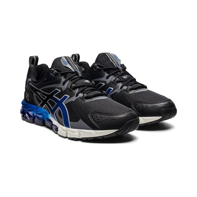 ASICS Gel-Quantum 180 1201A259-001 Men’s Sneakers Shock Absorption Comfort Black Graphite Grey Blue Gradient Design