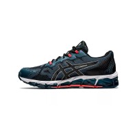 ASICS Gel-Quantum 360 6 1021A337-400 네이비 레드 풀-GEL 쿠셔닝 러닝화 성능과 스타일의 결합