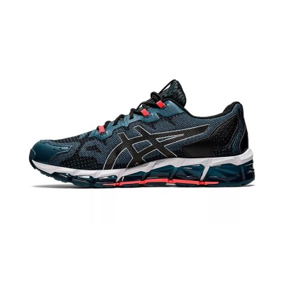 ASICS Gel-Quantum 360 6 1021A337-400 네이비 레드 풀-GEL 쿠셔닝 러닝화 성능과 스타일의 결합