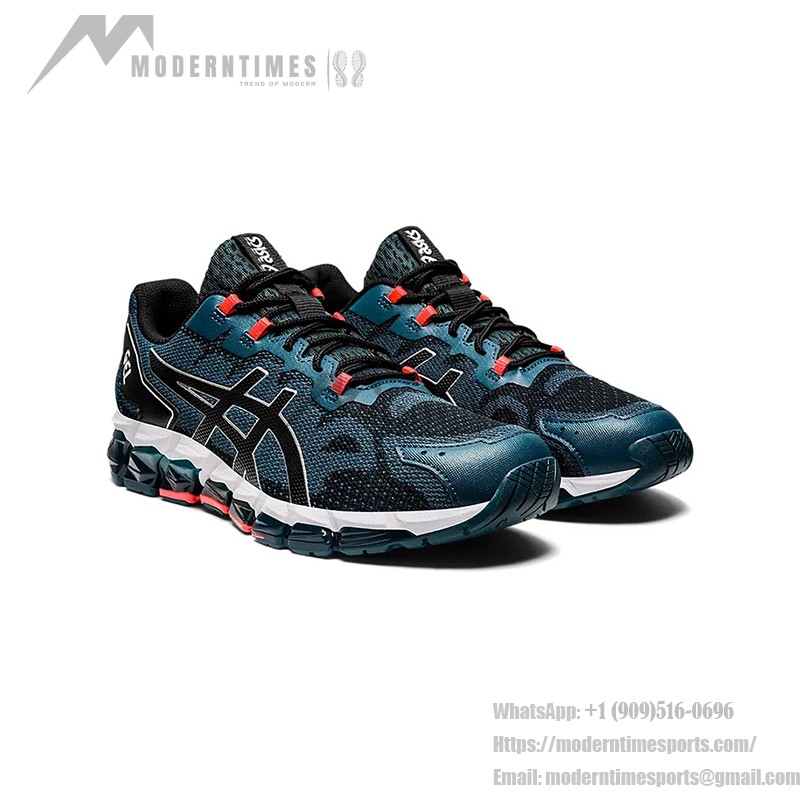 ASICS Gel-Quantum 360 6 1021A337-400 Navy Red Full-GEL Cushioning Running Shoes