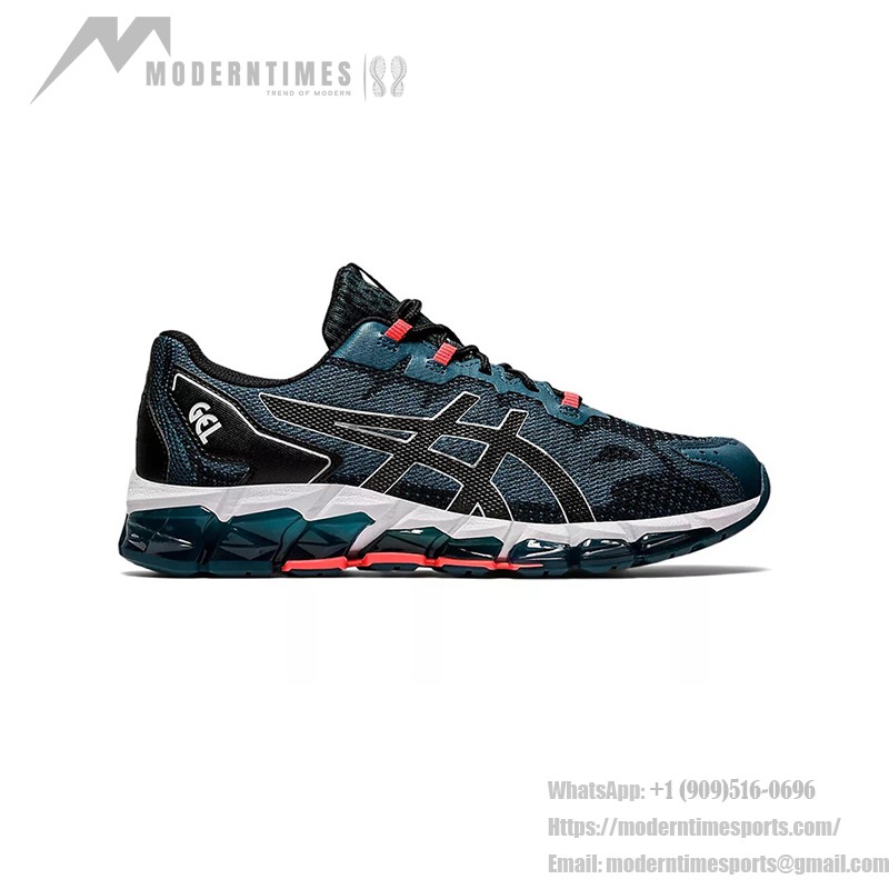 ASICS Gel-Quantum 360 6 1021A337-400 Navy Red Full-GEL Cushioning Running Shoes