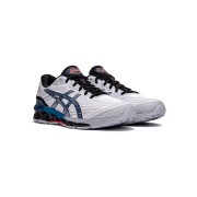 ASICS Gel-Quantum 360 7 1201A481-101 화이트 블루 풀-GEL 쿠셔닝 러닝화 현대적 디자인과 우수한 성능