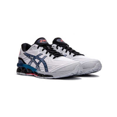 ASICS Gel-Quantum 360 7 1201A481-101 화이트 블루 풀-GEL 쿠셔닝 러닝화 현대적 디자인과 우수한 성능