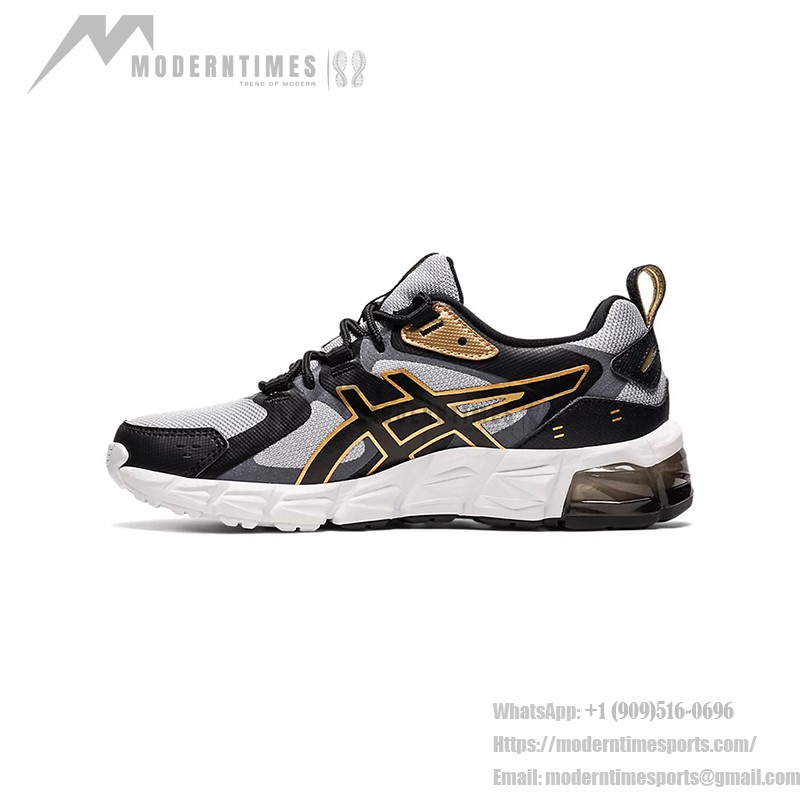 ASICS Gel-Quantum 180 6 1201A063-020 Black Gray Gold Full-GEL Cushioning Running Shoes