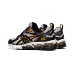 ASICS Gel-Quantum 180 6 1201A063-020 Black Gray Gold Full-GEL Cushioning Running Shoes