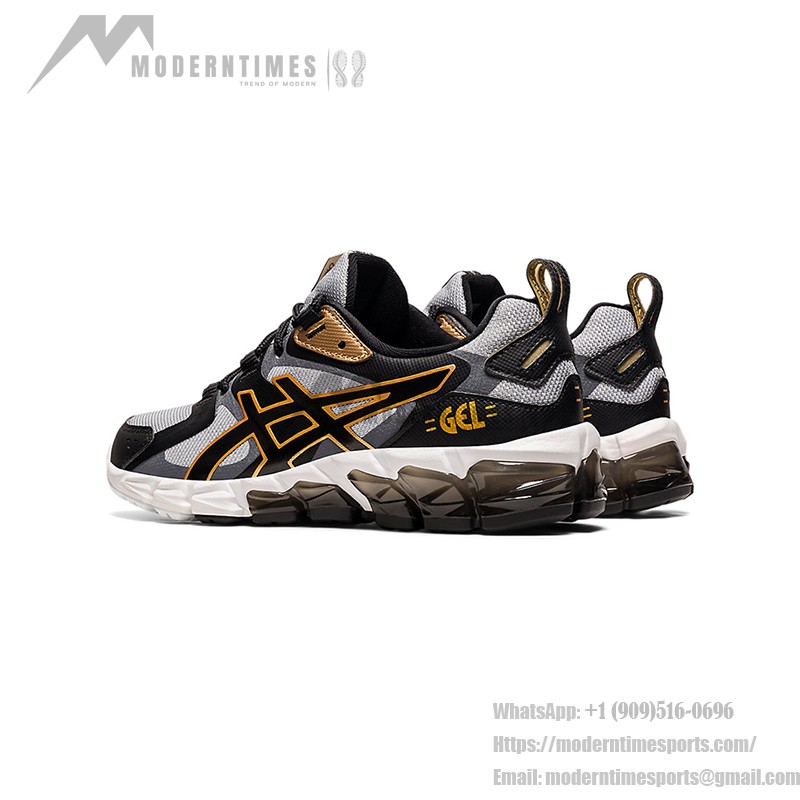 ASICS Gel-Quantum 180 6 1201A063-020 Black Gray Gold Full-GEL Cushioning Running Shoes