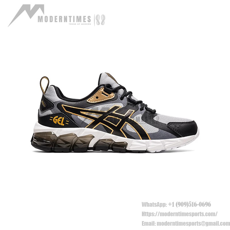 ASICS Gel-Quantum 180 6 1201A063-020 Black Gray Gold Full-GEL Cushioning Running Shoes