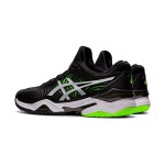 ASICS Court FlyteFoam 2 1041A083-005 Black White Neon Green Tennis Shoes