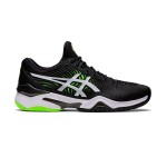 ASICS Court FlyteFoam 2 1041A083-005 Black White Neon Green Tennis Shoes