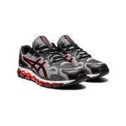 ASICS Gel-Quantum 180 1021A337-002 Schwarz Weiß Rot Laufschuhe Voll-GEL-Dämpfung und Modernes Design