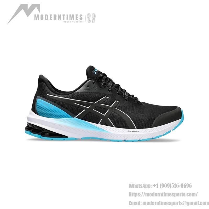 ASICS GT-1000 12 1012B573-001 Black Blue White Lightweight Cushioning Running Shoes