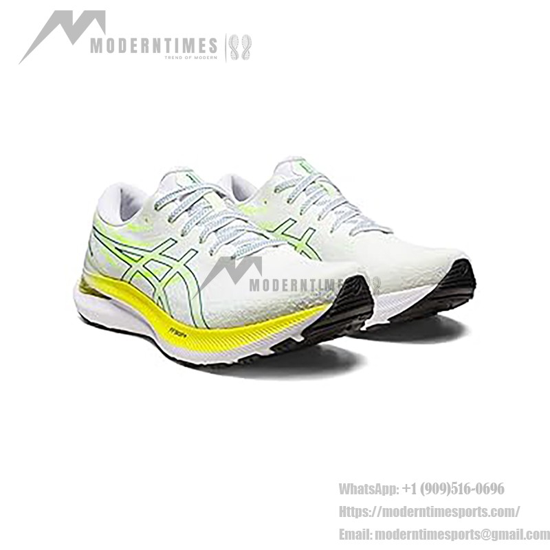 ASICS Gel-Kayano 29 1011B440-100 White Fluorescent Yellow Running Shoes