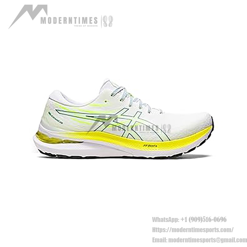 ASICS Gel-Kayano 29 1011B440-100 White Fluorescent Yellow Running Shoes