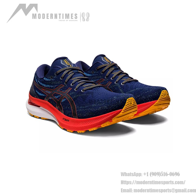 ASICS Gel-Kayano 29 1011B470-401 블루 레드 옐로우 러닝화