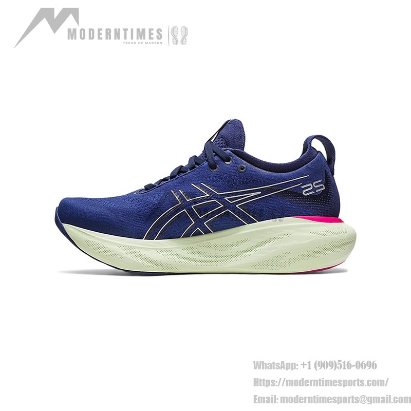 ASICS Gel Nimbus 25 1012B356-400 여성 러닝화 고성능 쿠셔닝 및 편안한 디자인