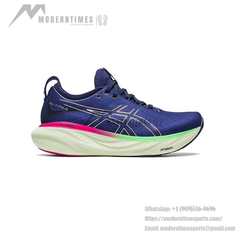 ASICS Gel Nimbus 25 1012B356-400 Damen-Laufschuhe mit Hochleistungs-Dämpfung und Komfort-Design