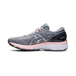 ASICS Gel-Kayano 27 1012A649-020 여성용 회색 핑크 러닝화