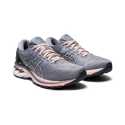 ASICS Gel-Kayano 27 1012A649-020 Women's Gray Pink Running Shoes Dynamic Support and Perfect Cushioning