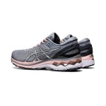 ASICS Gel-Kayano 27 1012A649-020 Damen Grau Rosa Laufschuhe