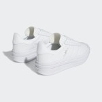 Adidas Gazelle Bold IE5130 All-White Leather Sneakers with Platform Sole