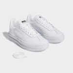 Adidas Gazelle Bold IE5130 All-White Leather Sneakers with Platform Sole