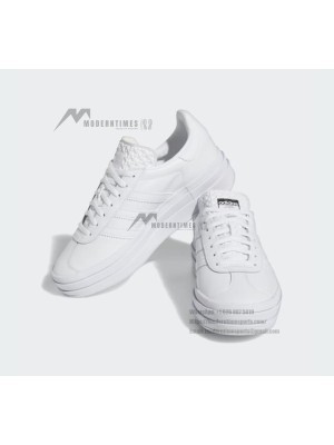 Adidas Gazelle Bold IE5130 - All-White Leather Sneakers with Platform Sole | Minimalist Design & Everyday Comfort