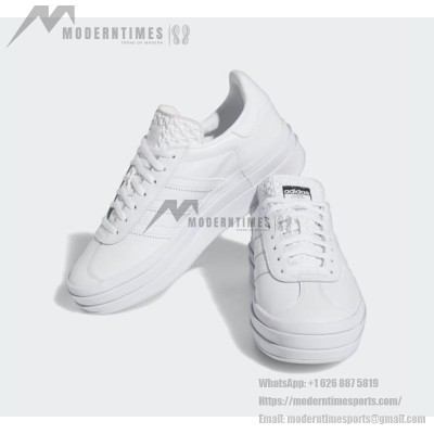 Adidas Gazelle Bold IE5130 - All-White Leather Sneakers with Platform Sole | Minimalist Design & Everyday Comfort