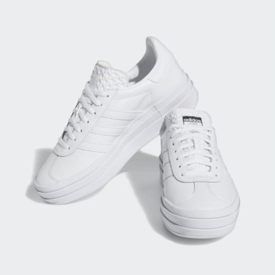 Adidas Gazelle Bold IE5130 - All-White Leather Sneakers with Platform Sole | Minimalist Design & Everyday Comfort