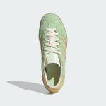 Adidas Gazelle Indoor IE2948 Green Suede Sneakers with Beige Stripes and Gum Sole