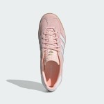 Adidas Gazelle Indoor IH5484 Pink Suede Sneakers with Pastel Blue Stripes and Gum Sole