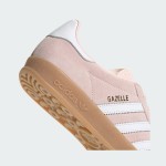 Adidas Gazelle Indoor IH5484 Pink Suede Sneakers with Pastel Blue Stripes and Gum Sole