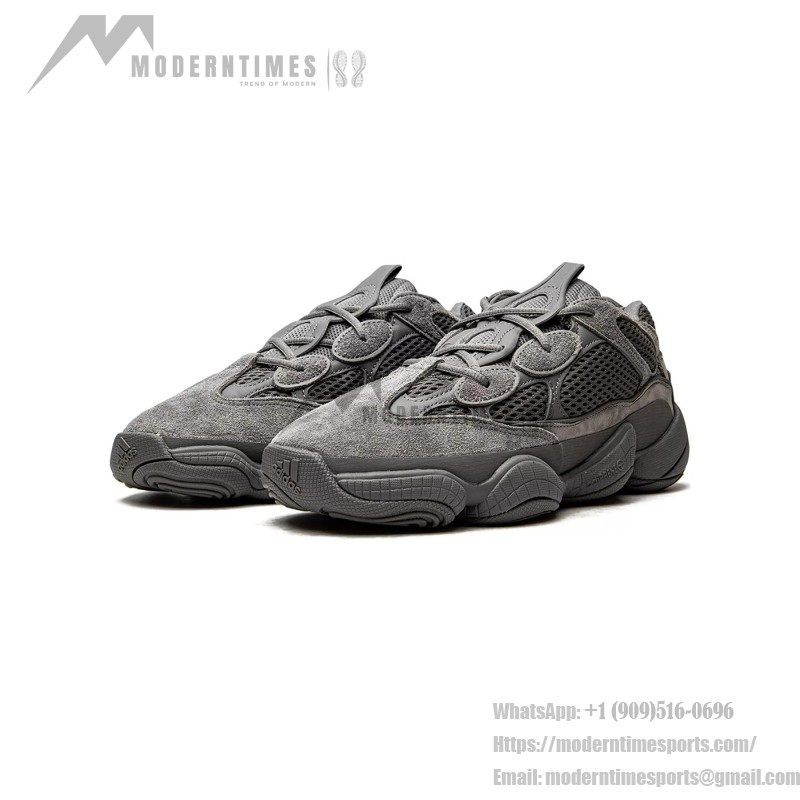 Adidas Yeezy 500 "Granite" GX6373 - Gray Retro Sneakers with Premium Materials