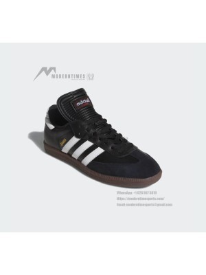 Adidas Samba Classic 034563 - Black Leather Sneakers with White Stripes & Gum Sole | Timeless Design for Everyday Wear