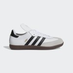 Adidas Samba Classic 772109 Hochgeschnittene Weiße Sneaker mit Schwarzen Streifen und Gummisohle