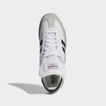 Adidas Samba Classic 772109 High-Top White Sneakers with Black Stripes and Gum Sole